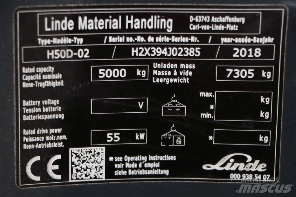 Linde H50D-02 Wózki Diesla