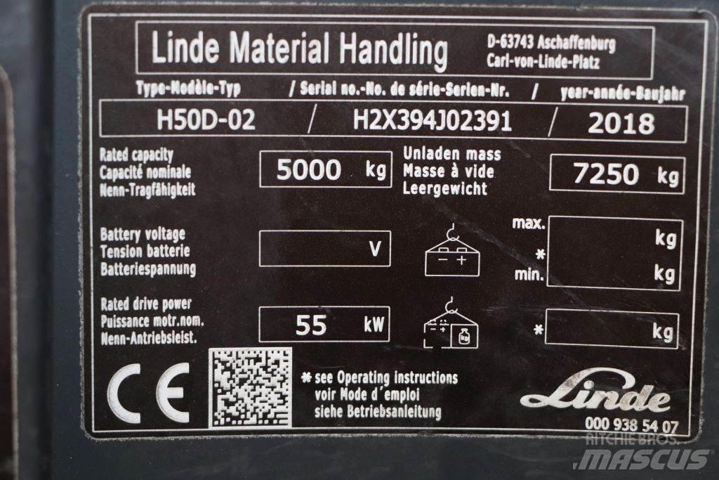 Linde H50D-02 Wózki Diesla