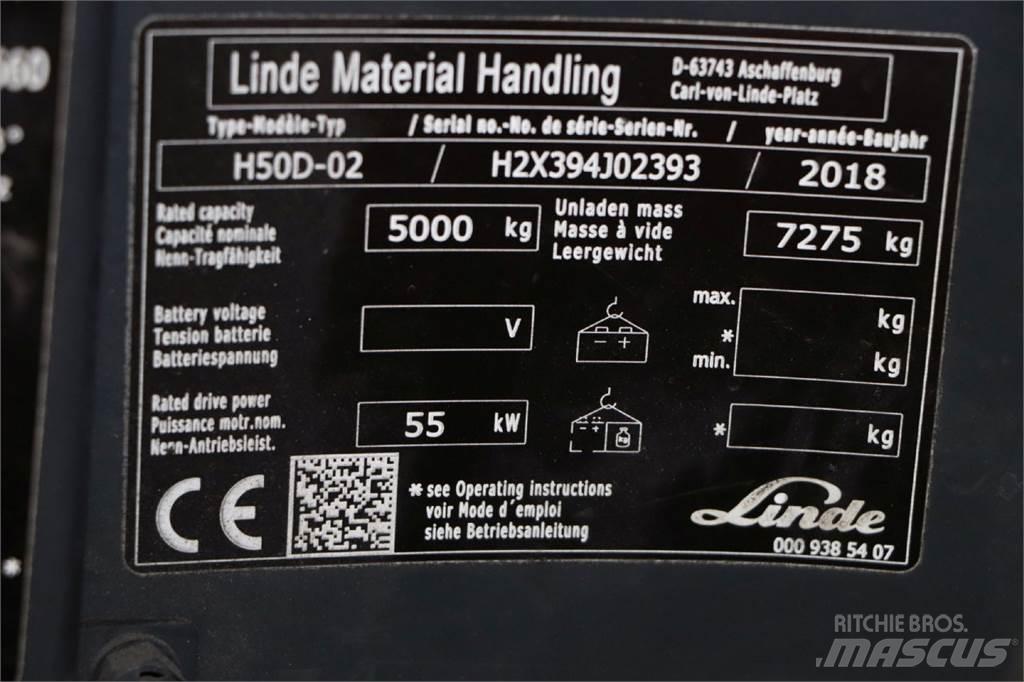 Linde H50D-02 Wózki Diesla