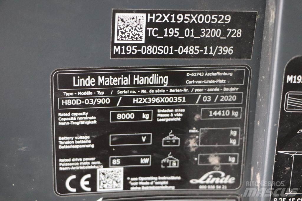Linde H80D-03/900 Wózki Diesla