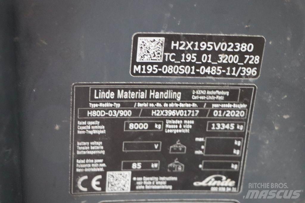 Linde H80D-03/900 Wózki Diesla