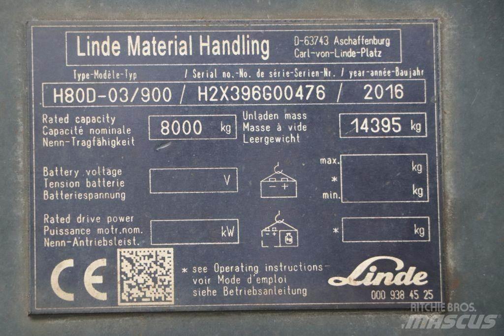 Linde H80D-03/900 Wózki Diesla