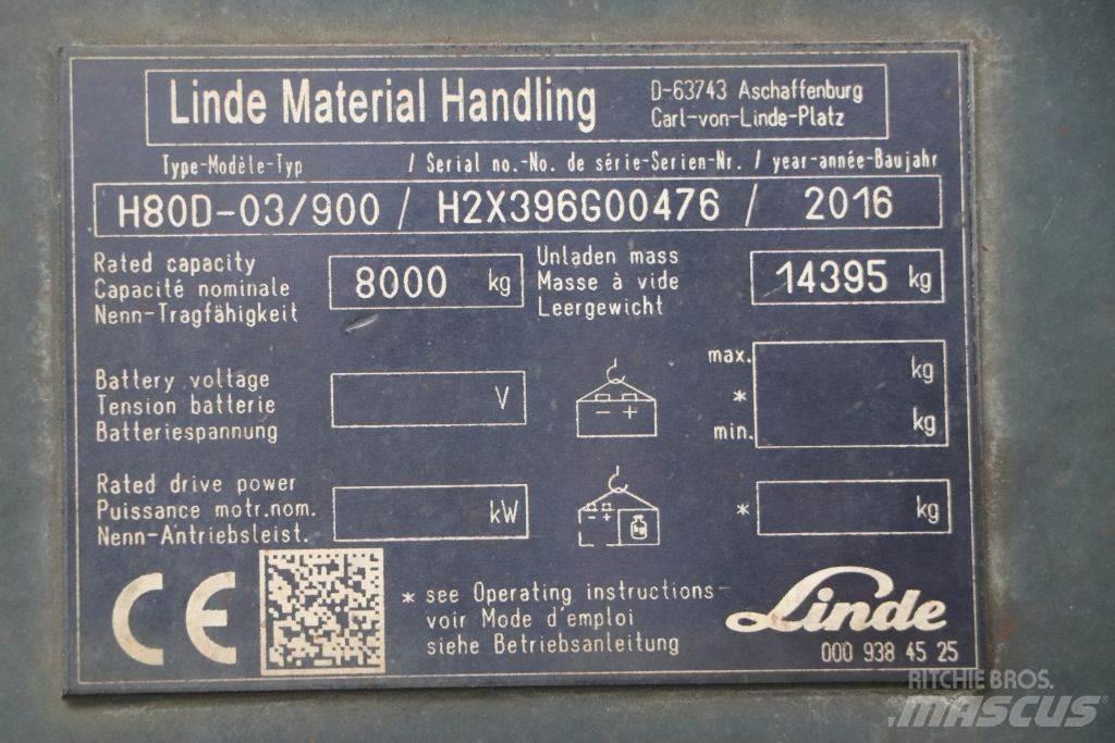 Linde H80D-03/900 Wózki Diesla