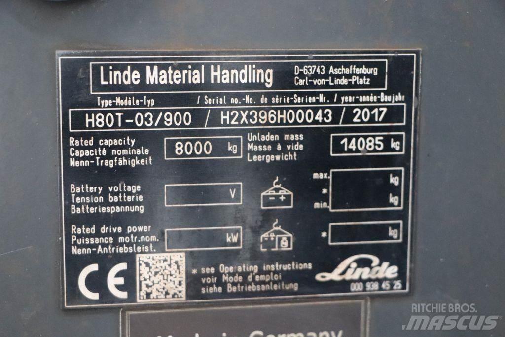 Linde H80T-03/900 Wózki LPG