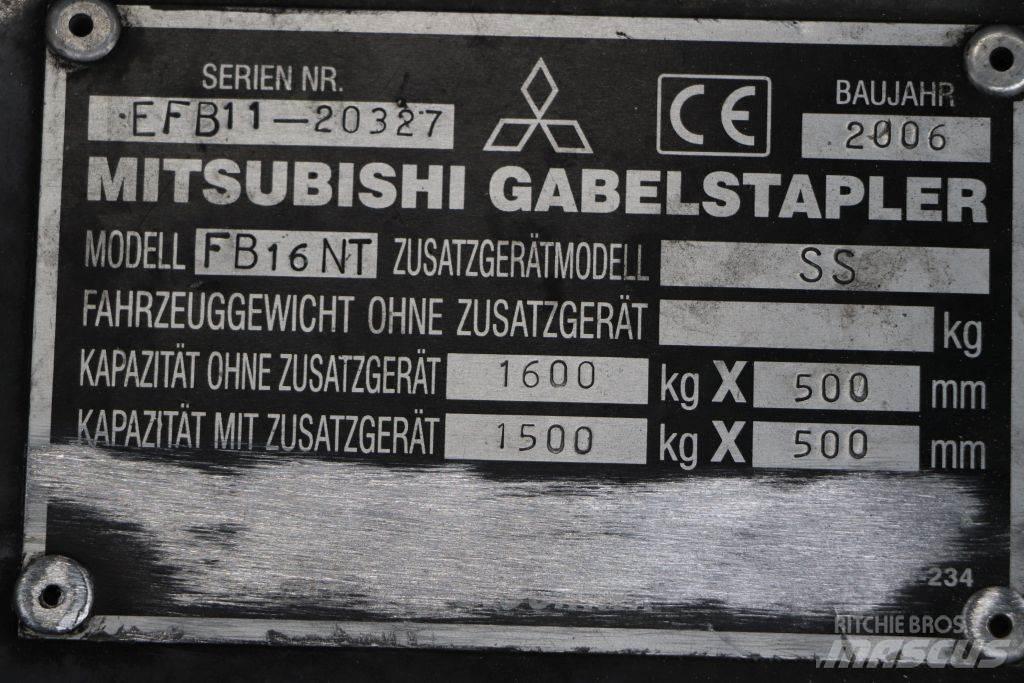 Mitsubishi FB16NT Wózki elektryczne
