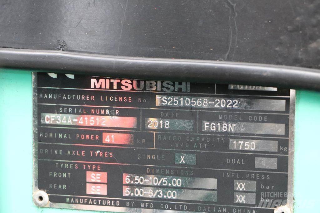 Mitsubishi FG18NT Wózki LPG