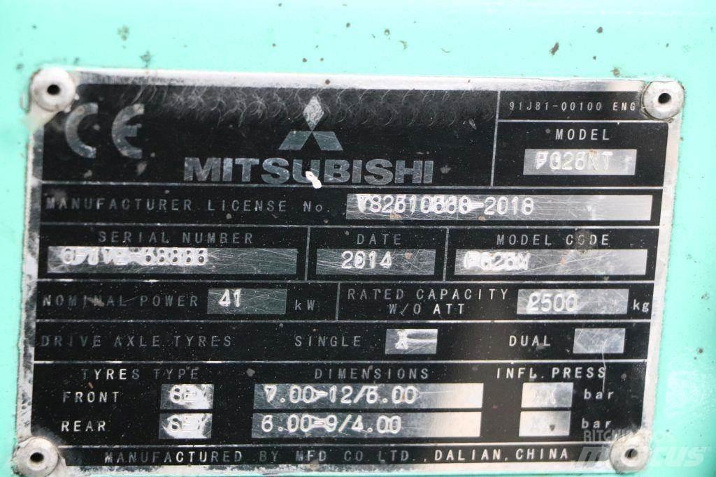 Mitsubishi FG25NT Wózki LPG