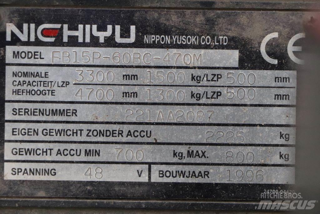 Nichiyu FB15P-60BC Wózki elektryczne