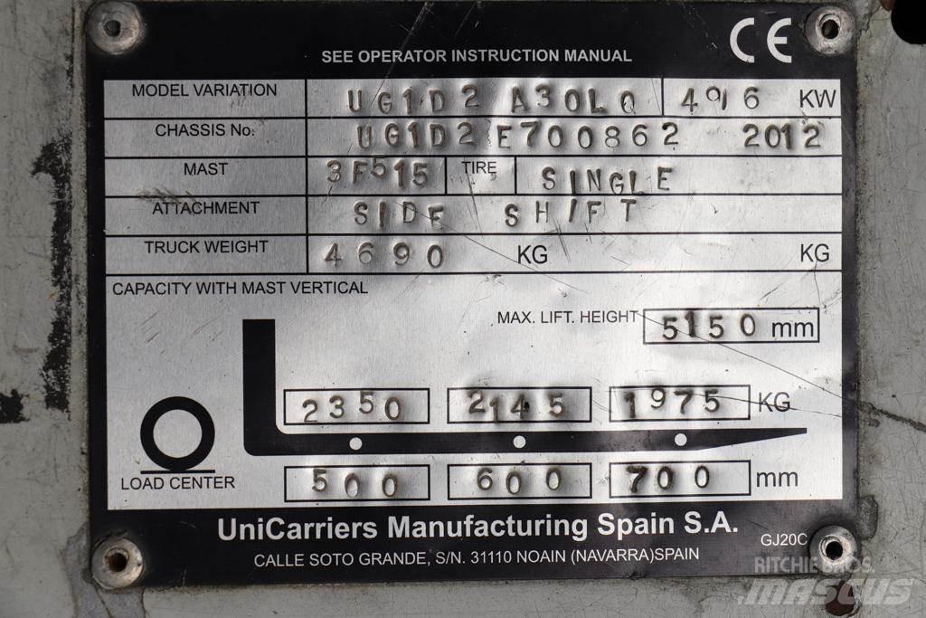 Nissan UG1D2A30LQ Wózki LPG