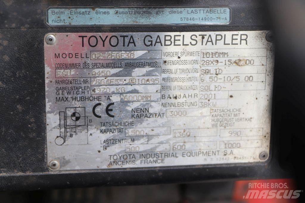 Toyota 02-7FGF30 Wózki LPG
