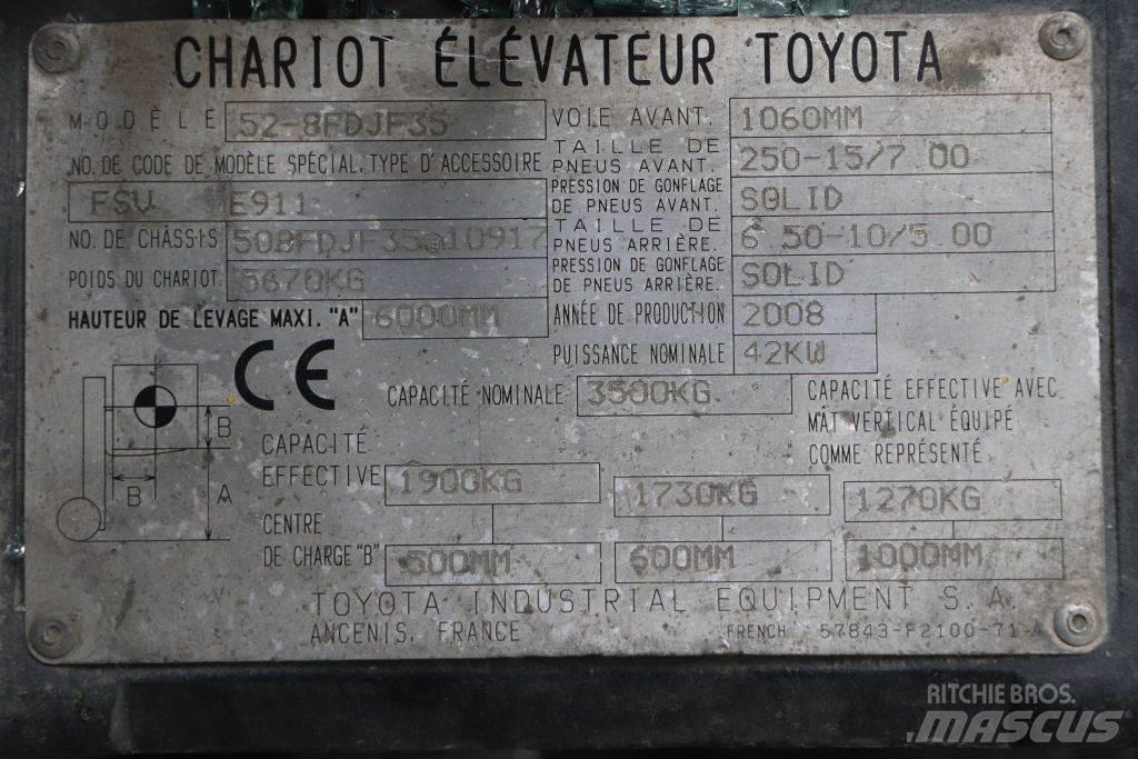 Toyota 52-8FDJF35 Wózki Diesla