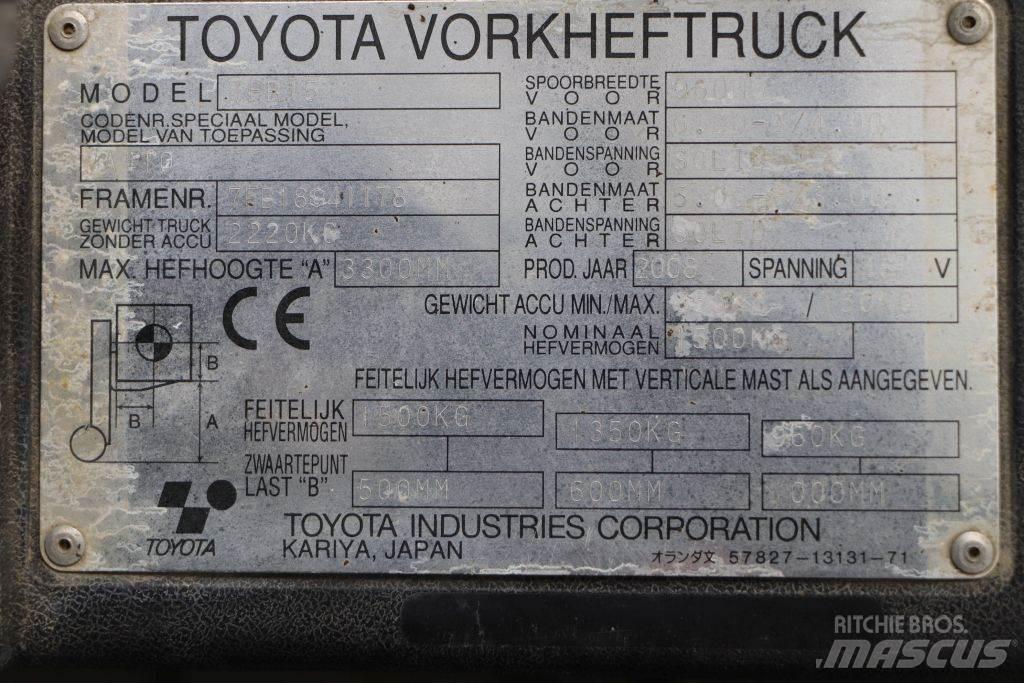 Toyota 7FB15 Wózki elektryczne