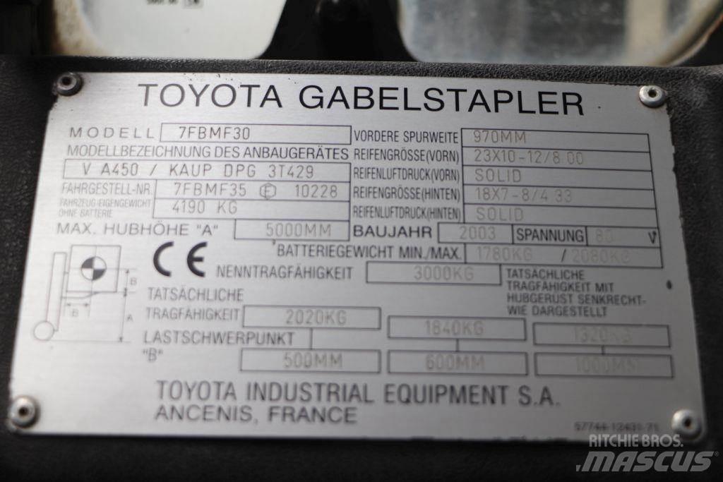 Toyota 7FBMF30 Wózki elektryczne