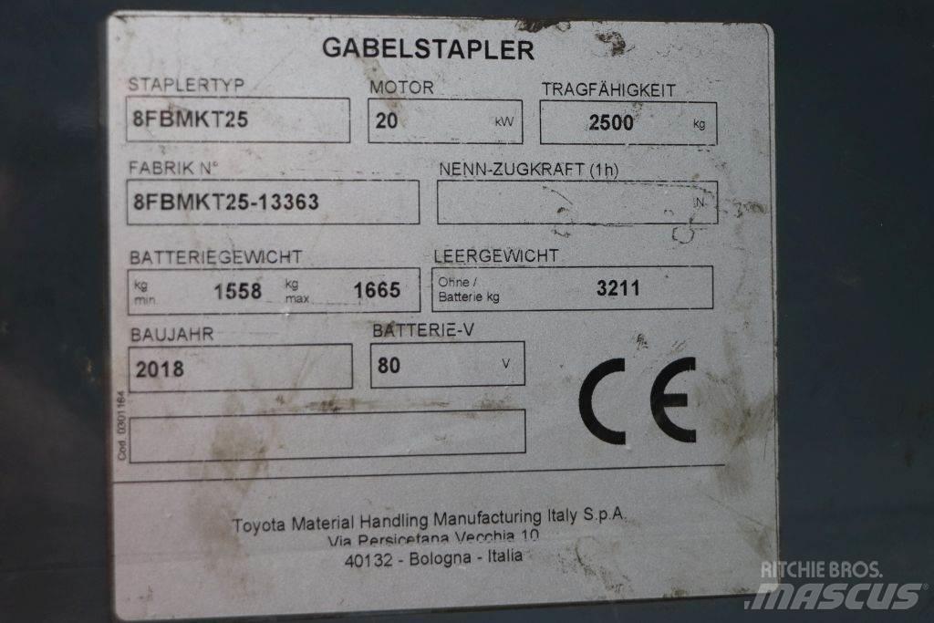 Toyota 8FBMKT25 Wózki elektryczne