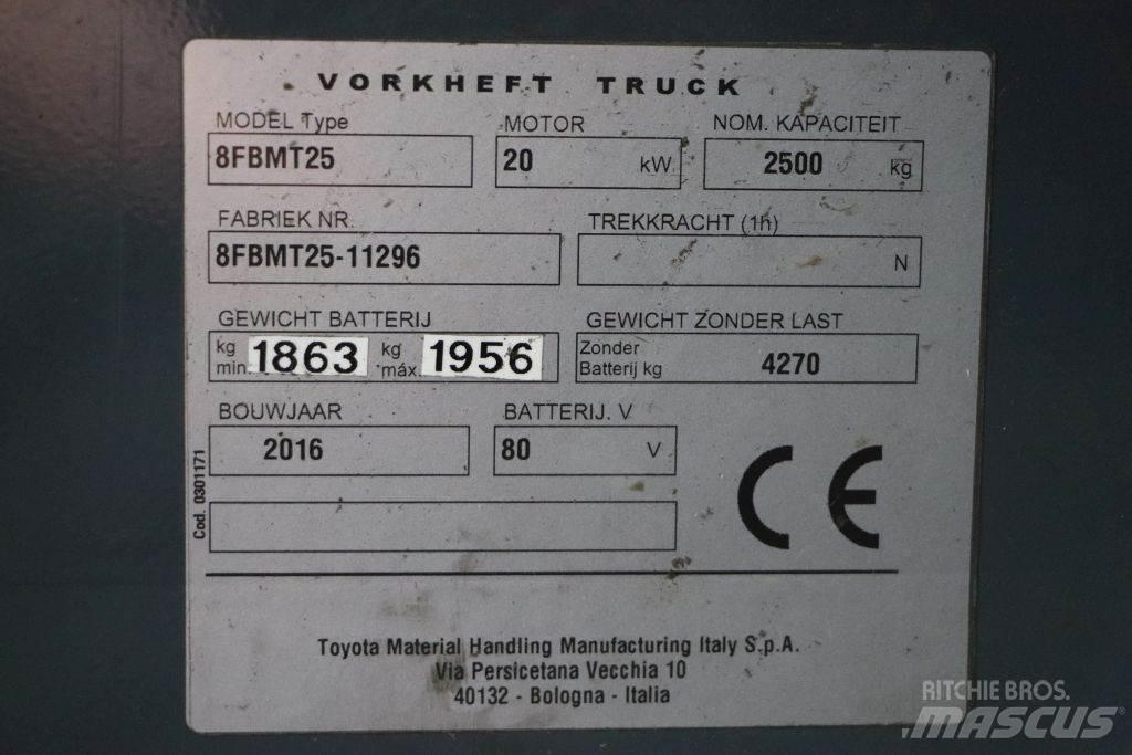 Toyota 8FBMT25 Wózki elektryczne