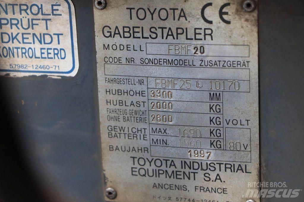 Toyota FBMF20 Wózki elektryczne