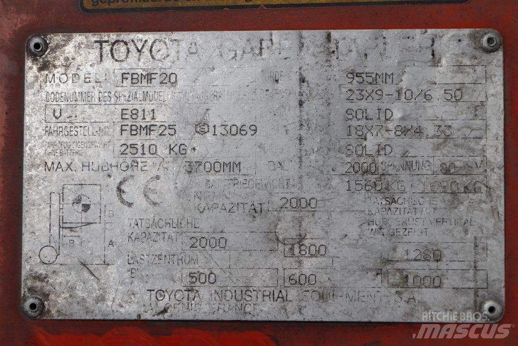 Toyota FBMF20 Wózki elektryczne