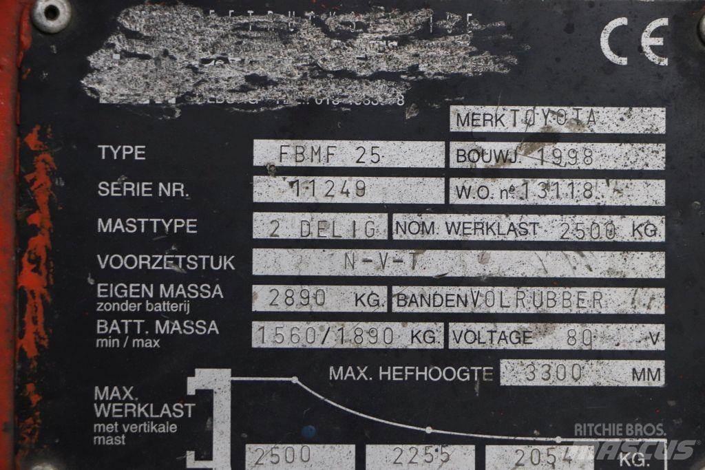 Toyota FBMF25 Wózki elektryczne