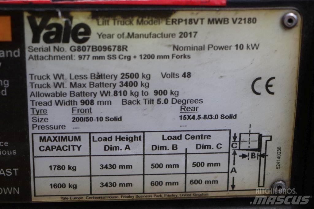 Yale ERP18VT Wózki elektryczne