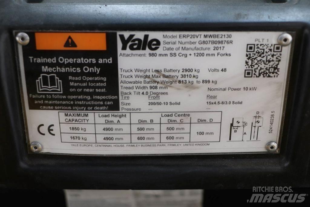 Yale ERP20VT Wózki elektryczne
