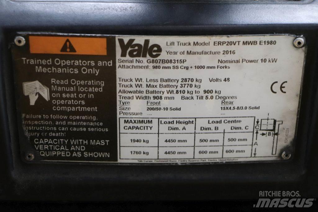 Yale ERP20VT Wózki elektryczne