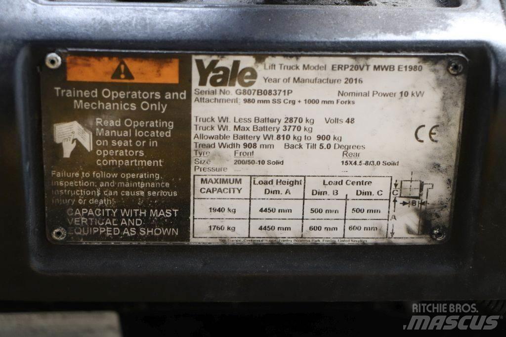Yale ERP20VT Wózki elektryczne
