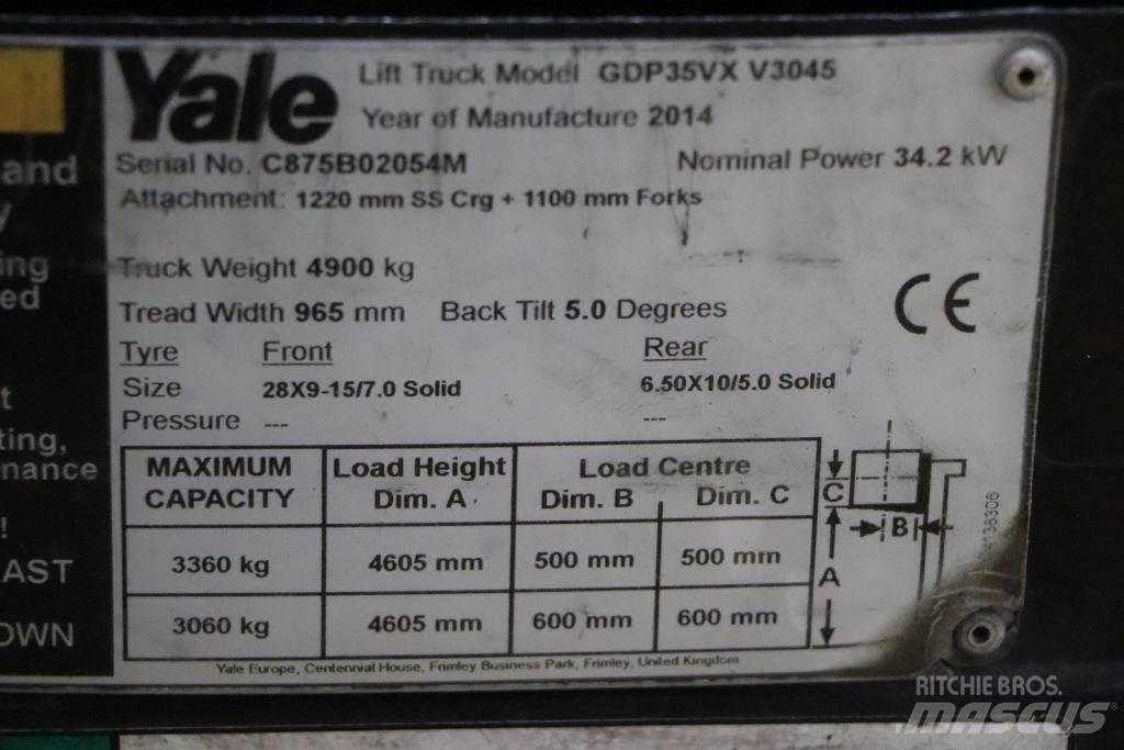 Yale GDP35VX Wózki Diesla