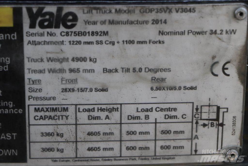 Yale GDP35VX Wózki Diesla