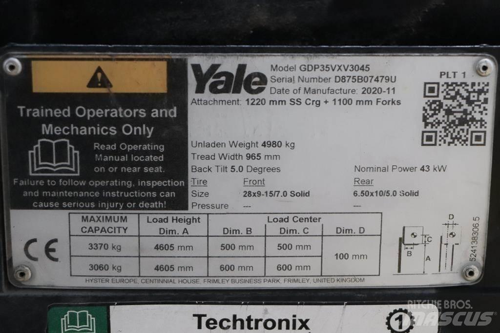 Yale GDP35VX Wózki Diesla