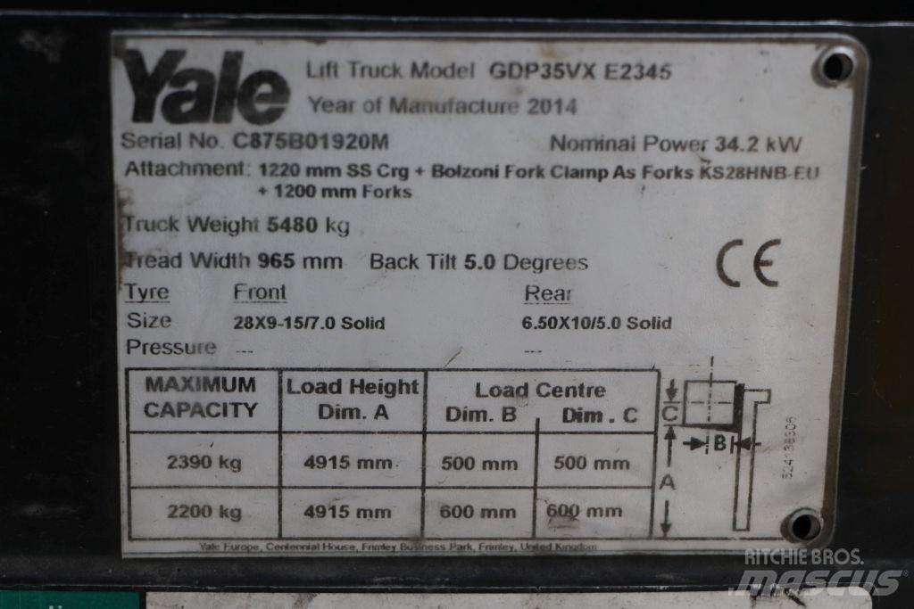Yale GDP35VX Wózki Diesla
