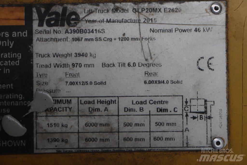 Yale GLP20MX Wózki LPG