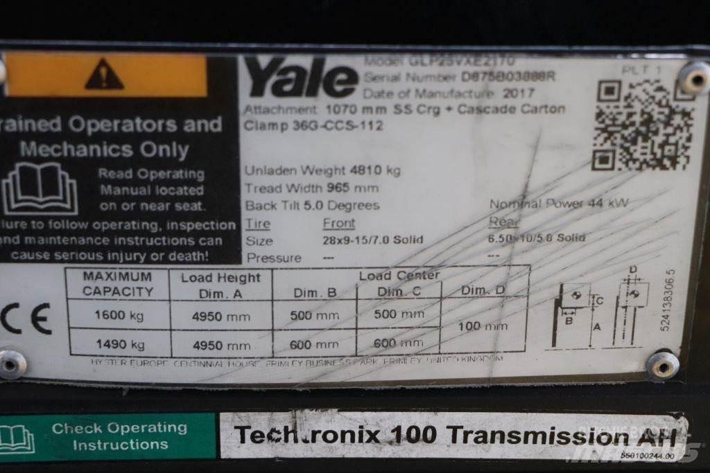 Yale GLP25VX Wózki LPG