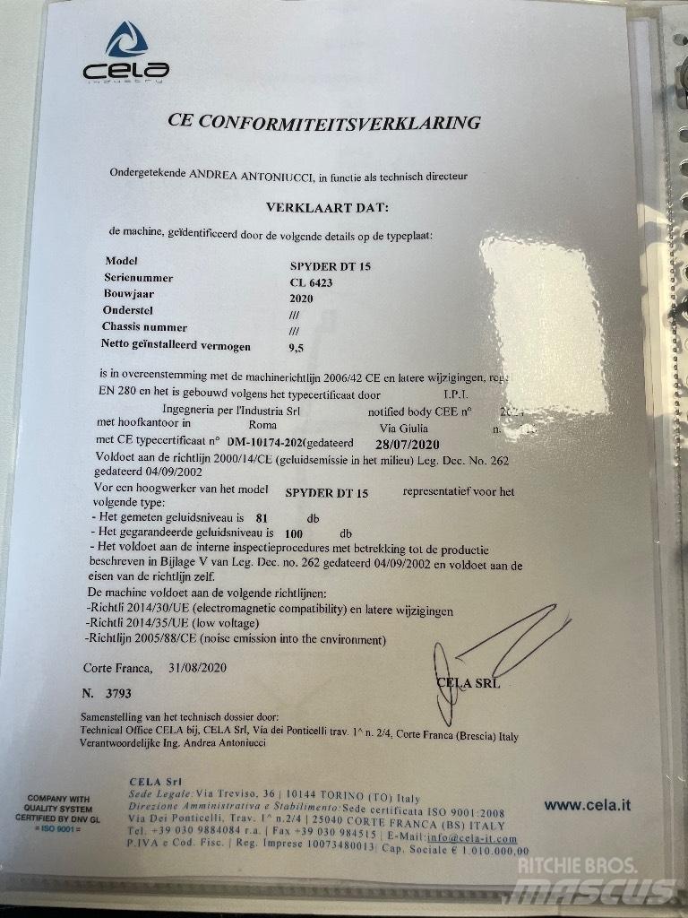 Cela DT 15 Podnośniki przegubowe