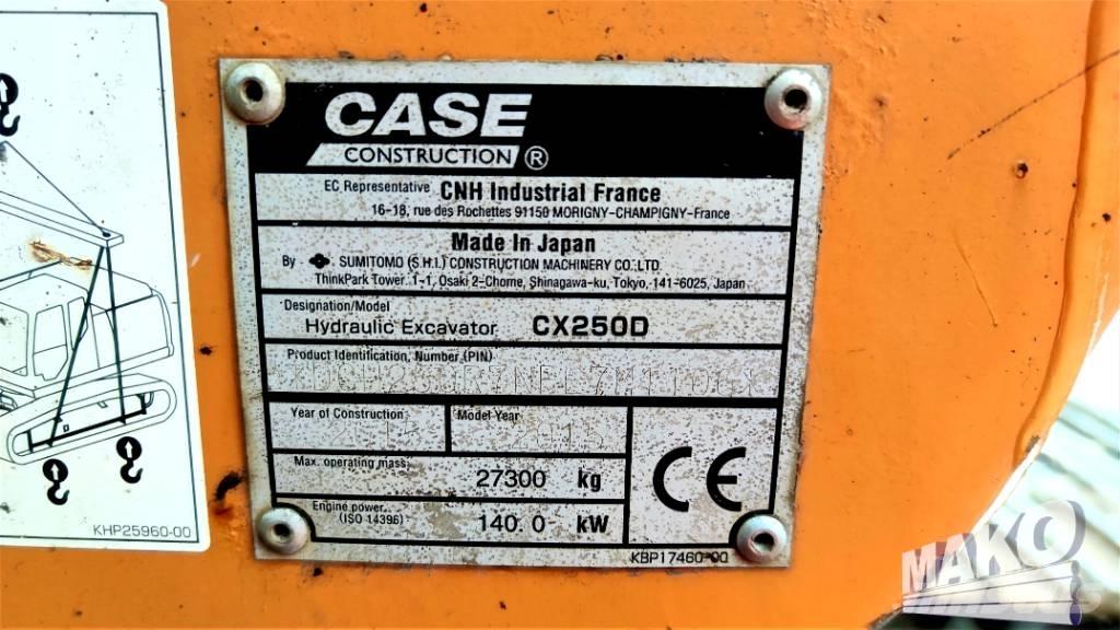 CASE CX 250 D Koparki gąsienicowe