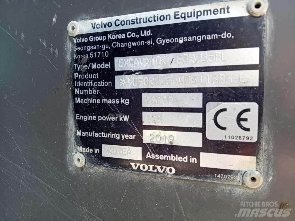 Volvo ECR 235 E Koparki gąsienicowe