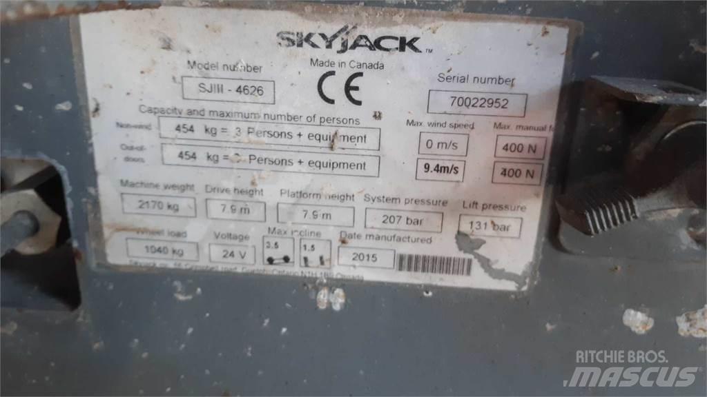 SkyJack SJIII4626 Podnośniki nożycowe