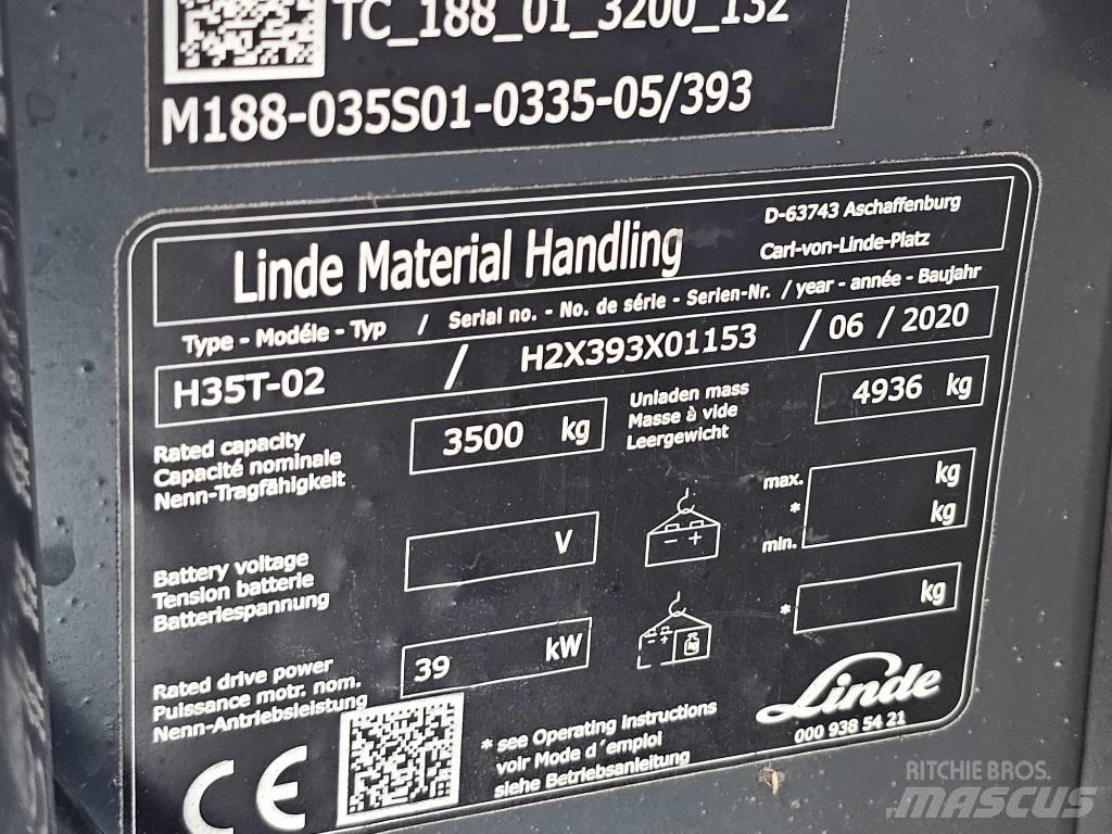 Linde H35T-02 Wózki LPG