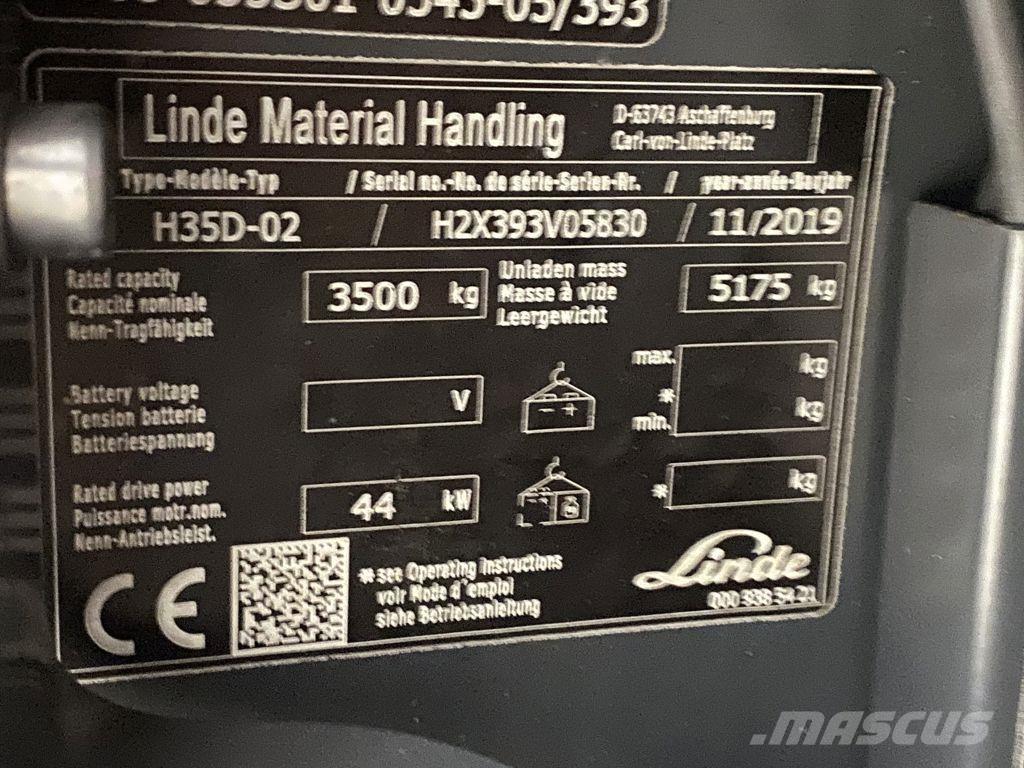 Linde H35D-02 Wózki Diesla