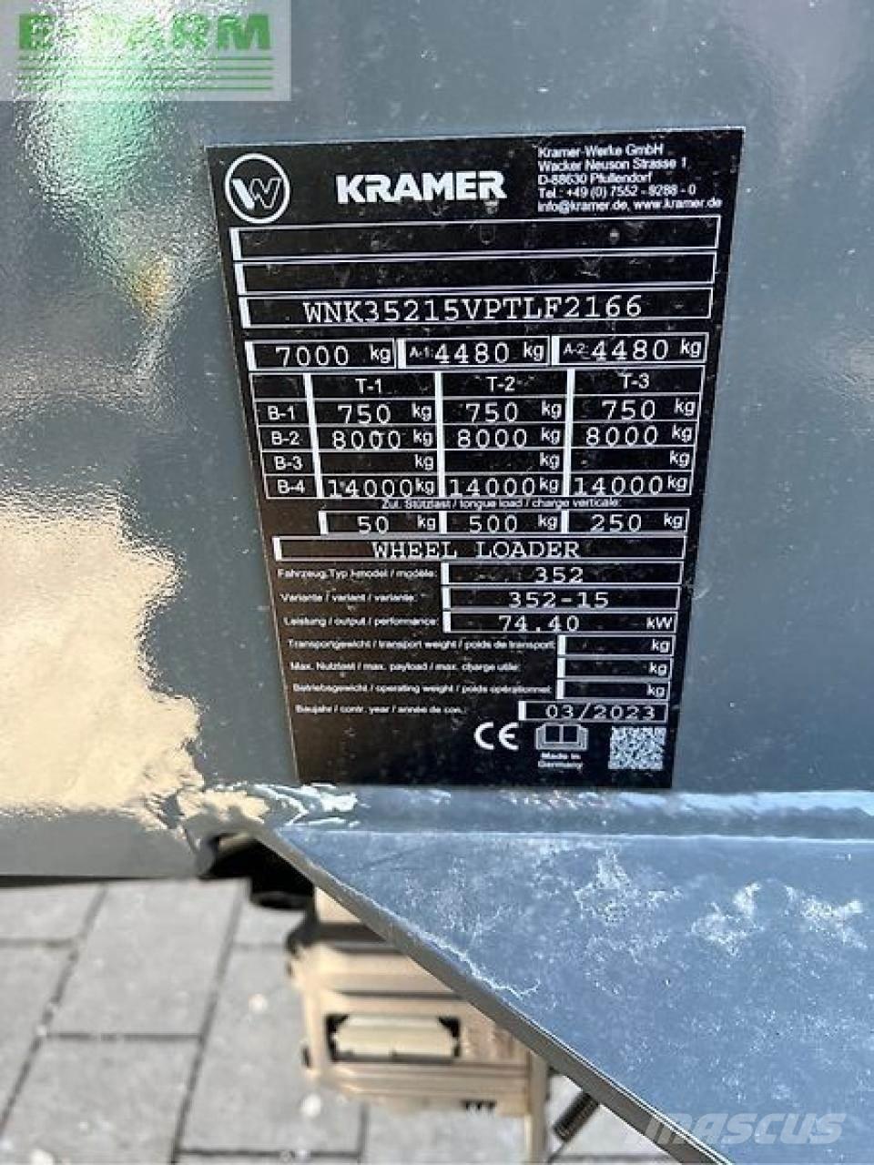 Kramer kl35.8t Ładowarki rolnicze