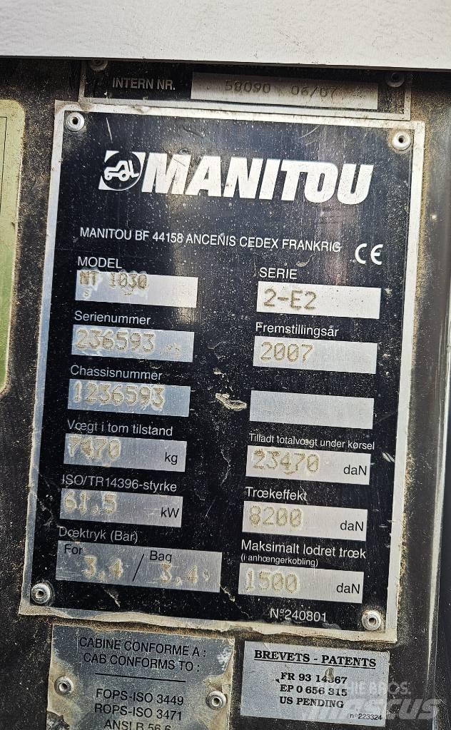 Manitou 1030 Ładowarki teleskopowe