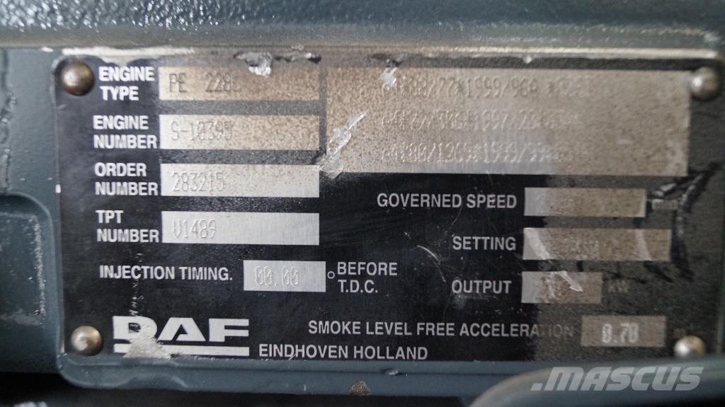DAF PE 228 C NEW Silniki