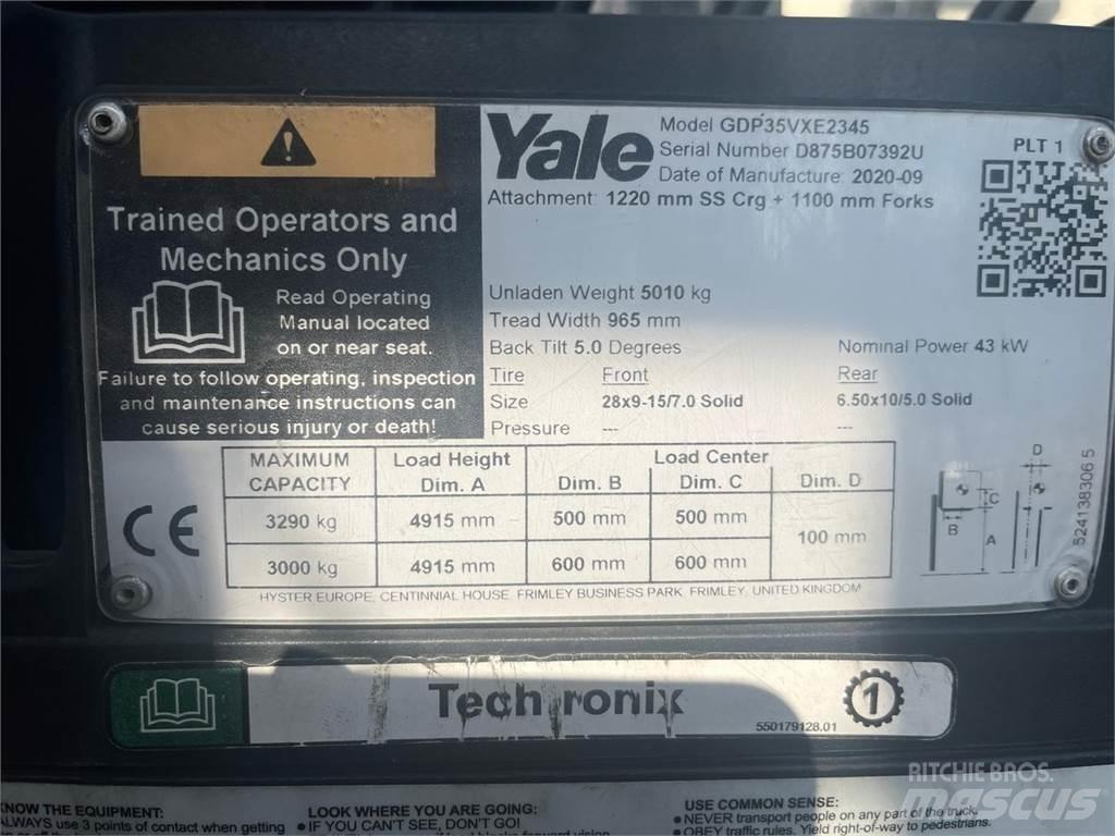 Yale GDP35VX Wózki Diesla