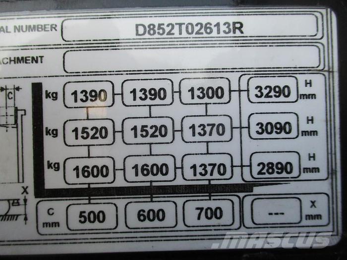 Yale MS 16 Wózki widłowe unoszące z dyszlem
