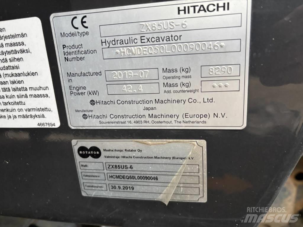 Hitachi ZX 85 US-6 Midikoparki  7t - 12t