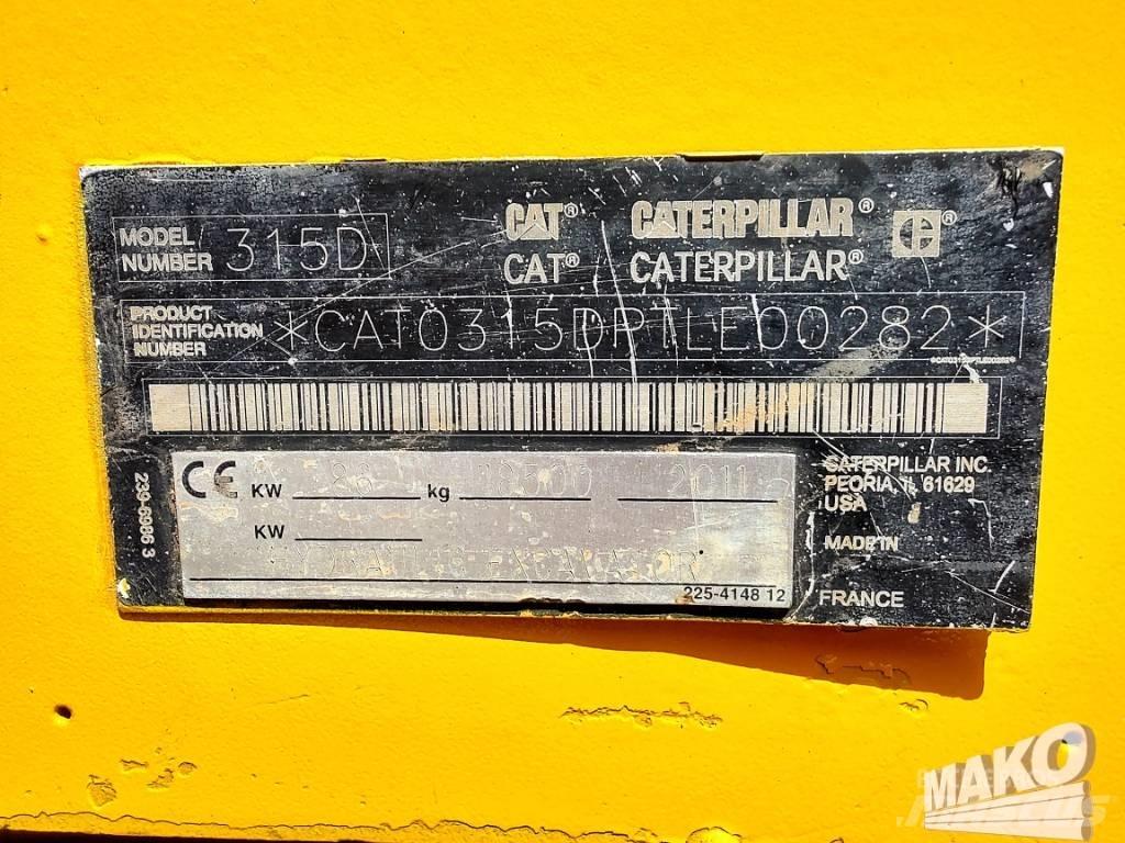 CAT 315 D Koparki gąsienicowe