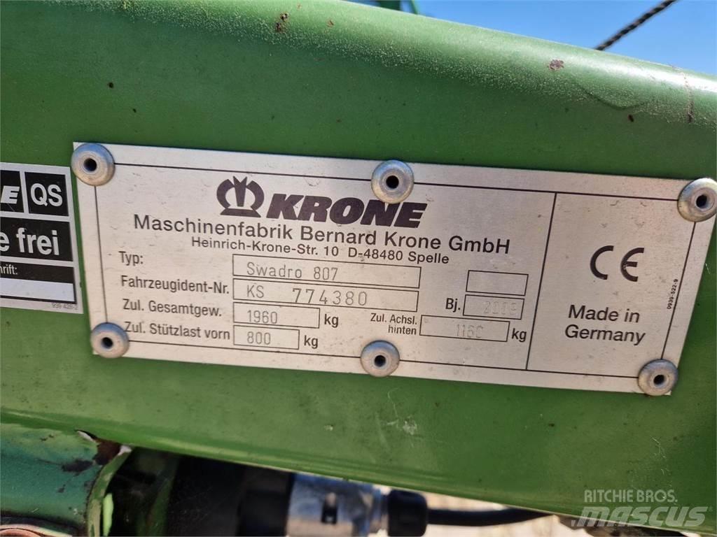 Krone Swadro 807 Ciągnikowe żniwiarki pokosowe