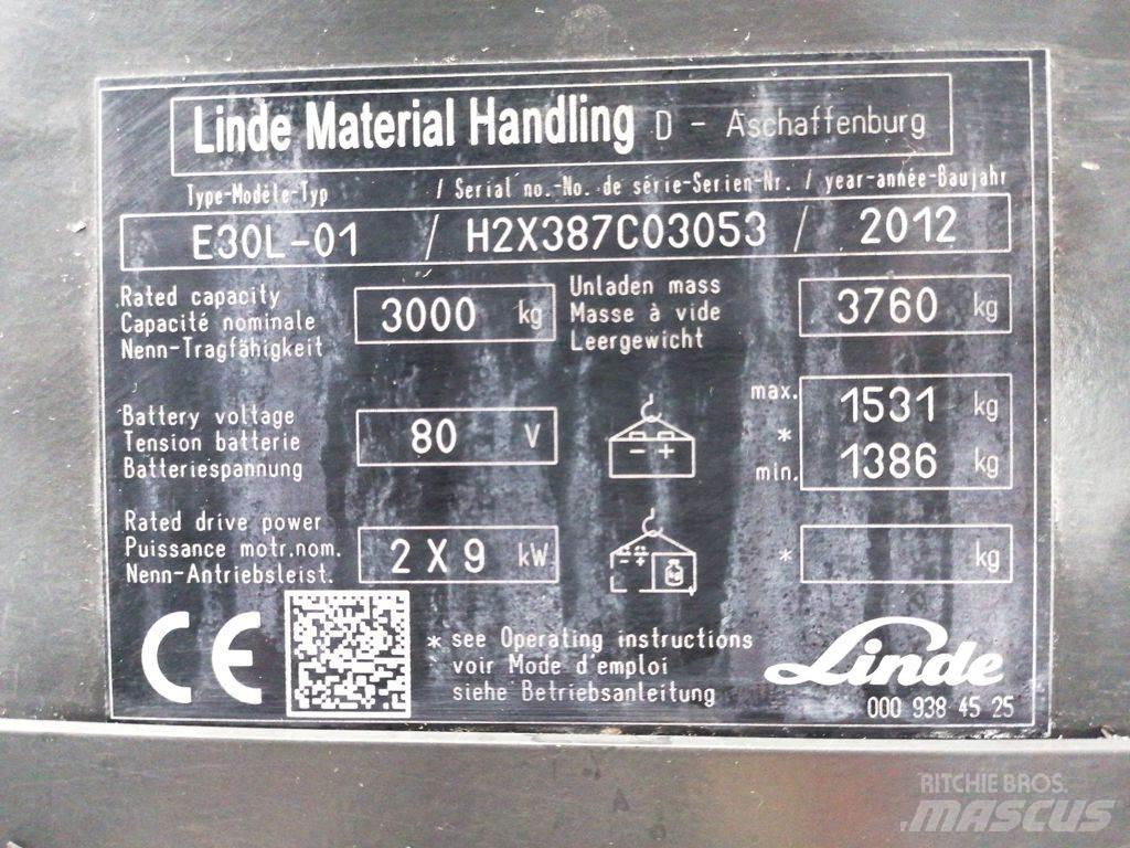 Linde E30L-01 Wózki elektryczne