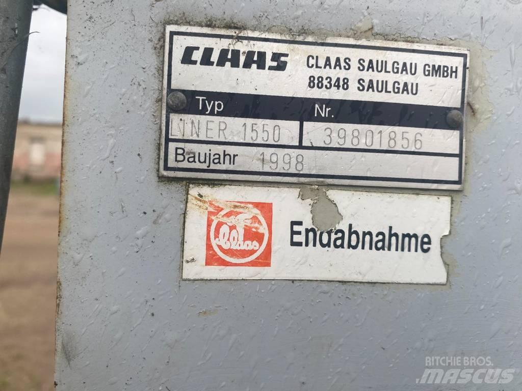CLAAS Liner 1550 Zgrabiarki i przetrząsacze