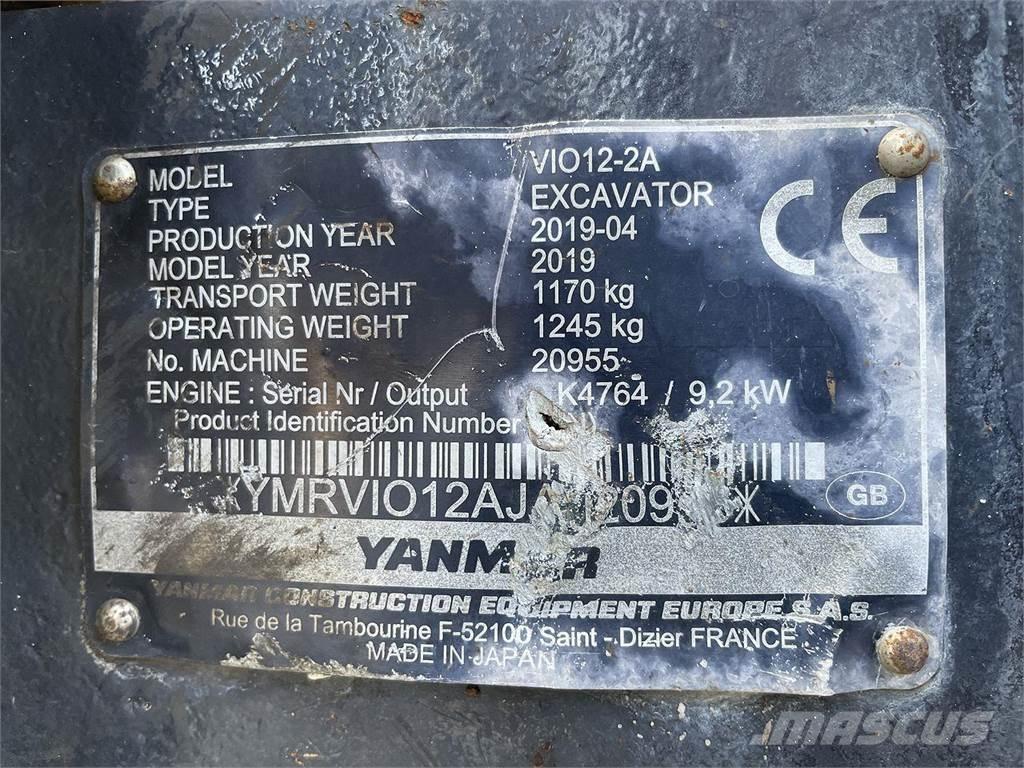 Yanmar VIO12 Koparki kołowe