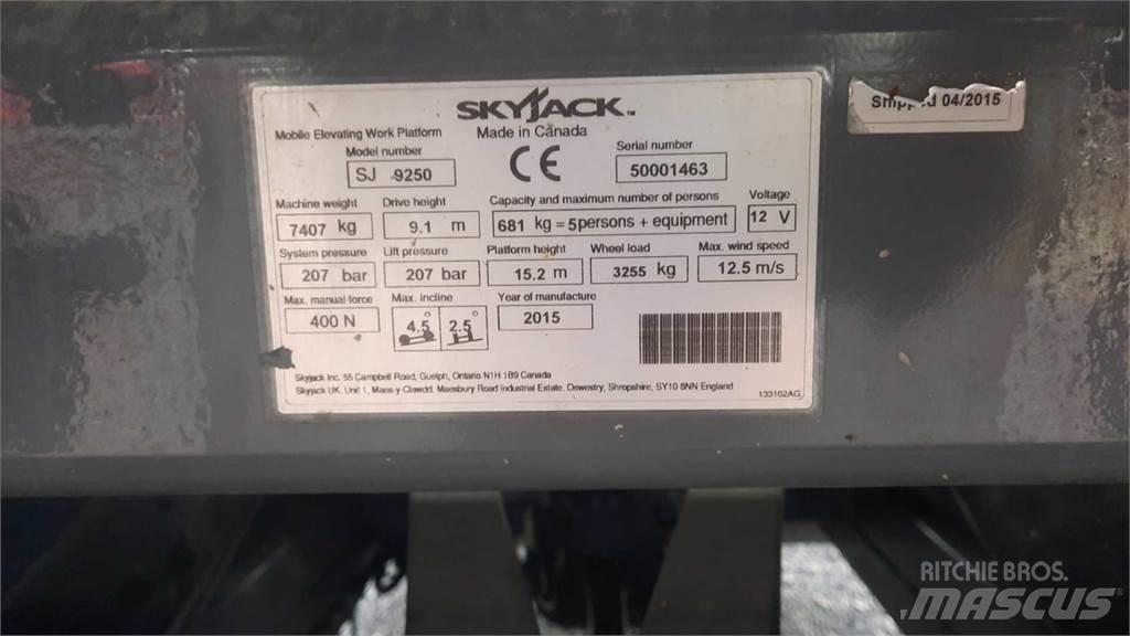 SkyJack 9250RT Podnośniki nożycowe